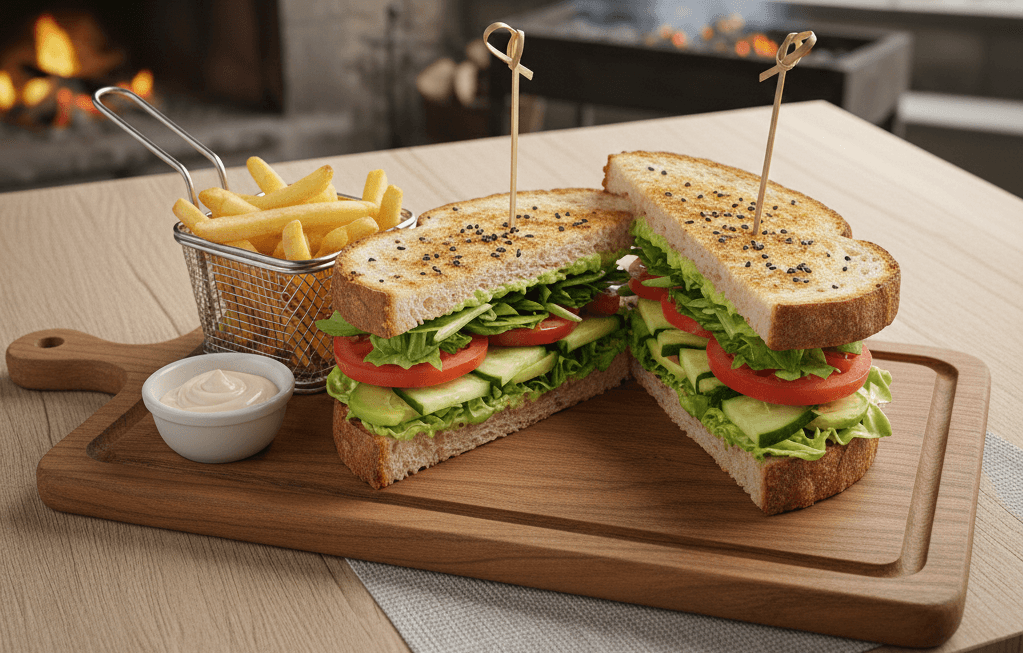 ვეგეტარიანული ავოკადოს სენდვიჩი